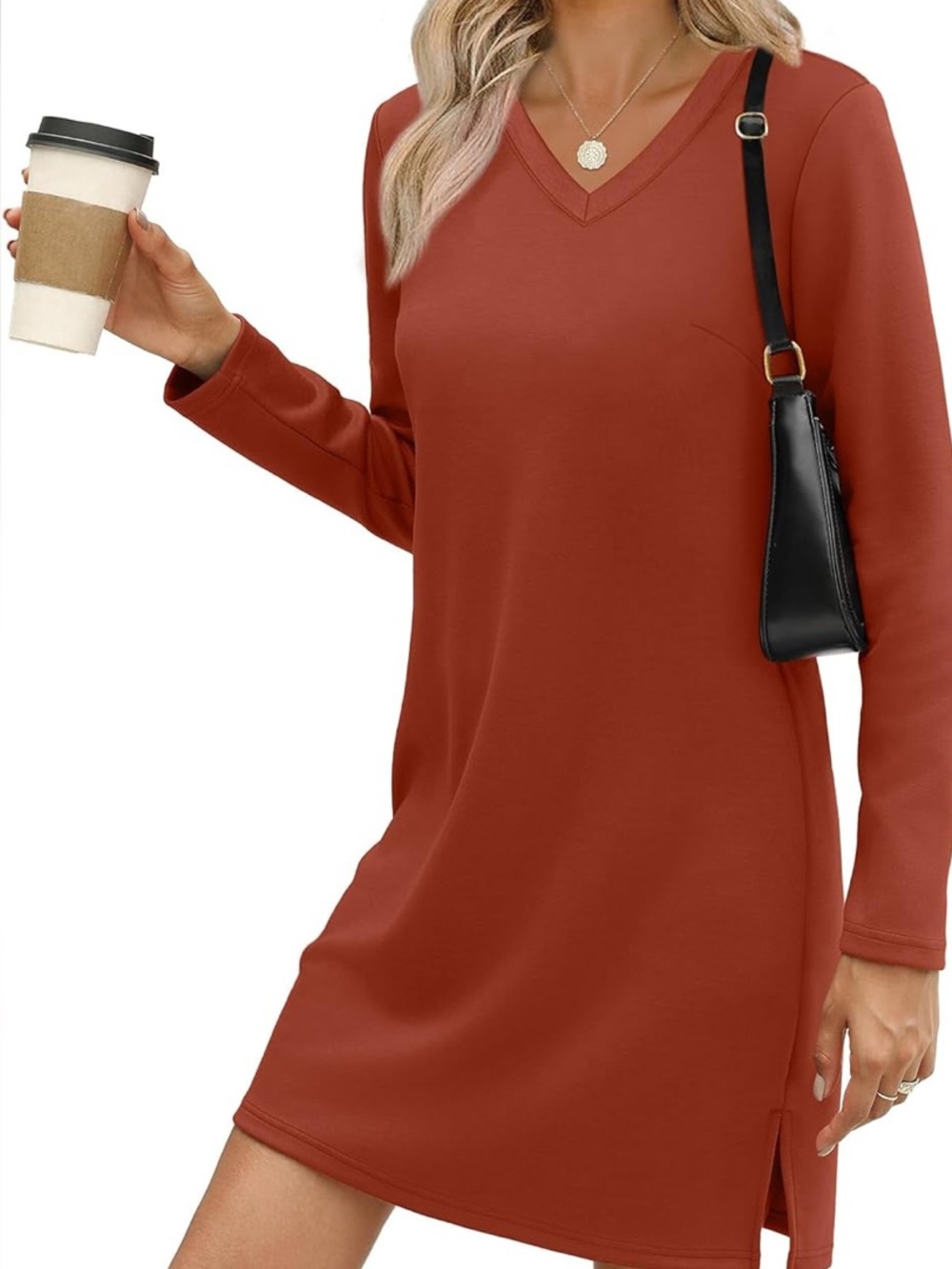 V-Neck t-shirt dress | Sz M - new with tags